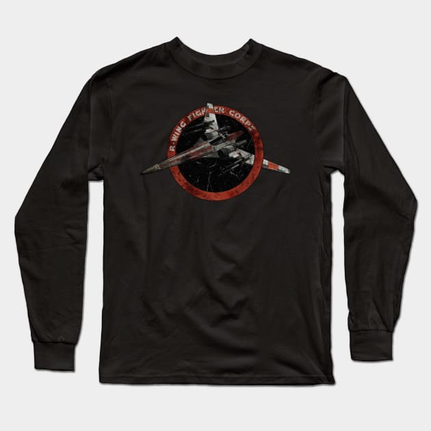 R - WING FIGHTER CORPS Long Sleeve T-Shirt by mamahkian